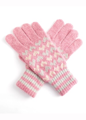 Pure Fashions Heart Gloves